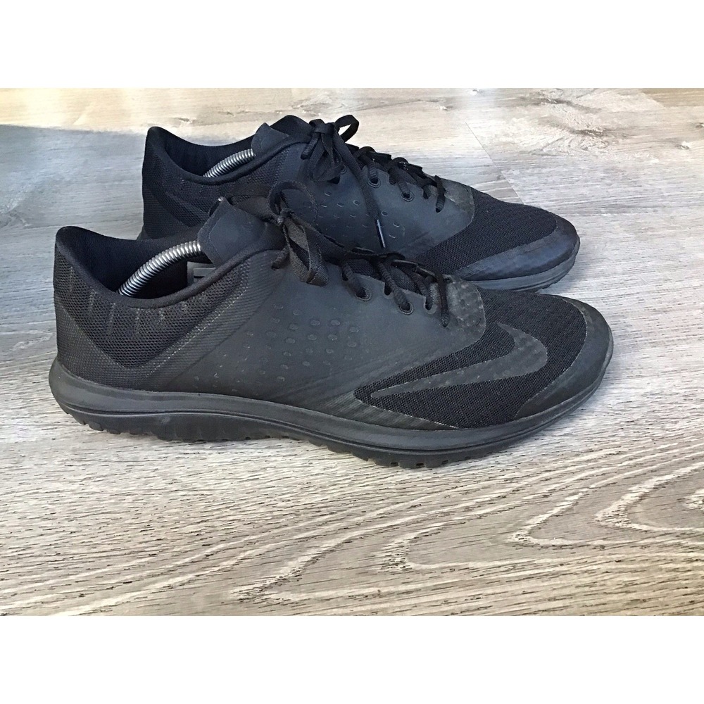 Nike FS Lite Run 2 Running Shoes Mens 13 Black Sneakers Trainers 685266-005